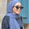 BASIC PLAIN HEAVY CHIFFON (CAROLINA BLUE)