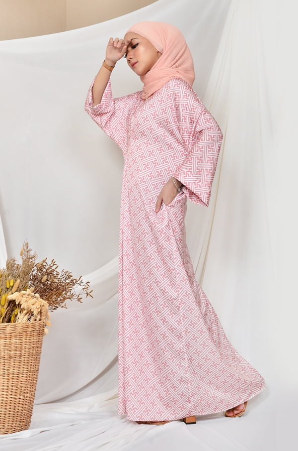 NIKITA LONG KAFTAN (BLUSH PEACH)