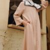 ALEEYA PLAIN JUBAH (NUDE)