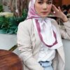 ASTRID PRINTED SQUARE (MAUVE TAUPE)