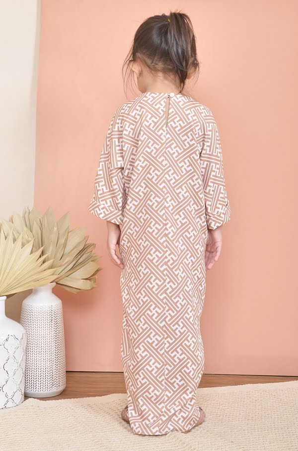 NIKITA LONG KAFTAN KIDS (TOFEE CREAM)