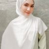 MEDYNA TEXTURE PLAIN SHAWL (SNOW WHITE)