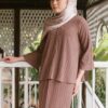 LORENNA TEXTURED KURUNG (COFFEE BEAN)