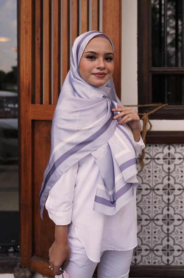 ATILIA PRINTED SHAWL (PIGEON)