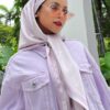 ATILIA PRINTED SQUARE (LILAC CREAM)