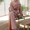 ARIA WRAP DRESS (ROSY PINK)