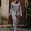 CAMILA PLEATED SET (LAVA GREY)