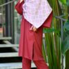 SELENA TUNIC SET (MAROON)