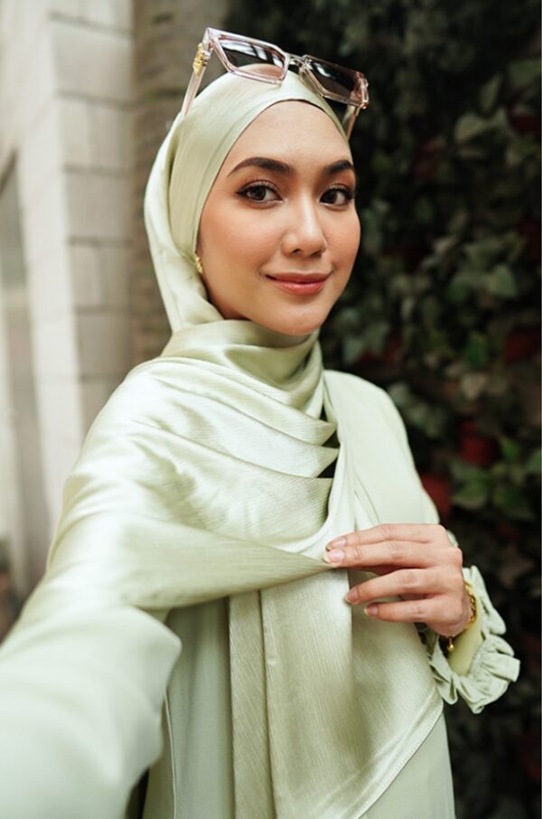 AMANI PLAIN DRESS (GREEN  TEA)