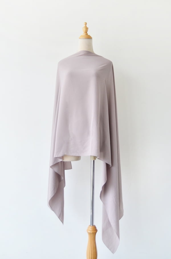 BASIC PLAIN KOREAN CHIFFON (PALE SMOKE)