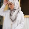 ASTRID PRINTED SQURE (MILD GREEN)