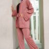 MILEY PLEATED PANTS SET (CORAL PINK)