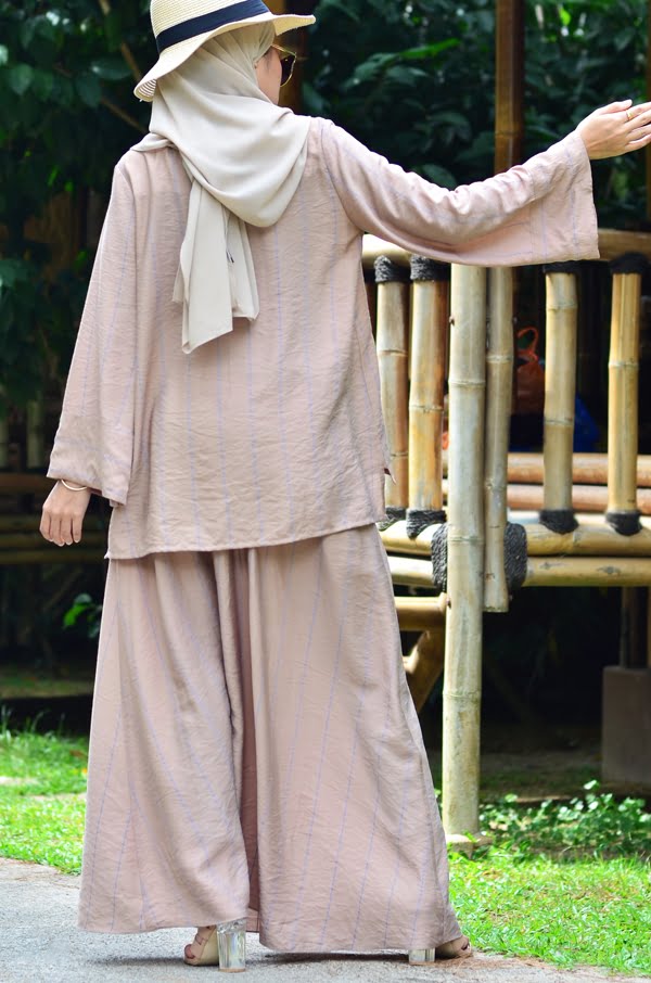 KAYLA STRIPE SET (NUDE BROWN)
