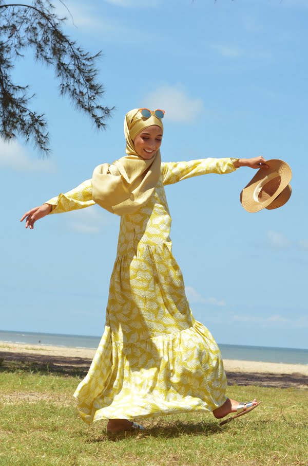 ARRABELL PRINTED DRESS (PINEAPPLE)