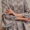LILY FLORAL KURUNG (SHARK GREY)