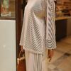 CAMILA PLEATED SET (CREAM/BLACK)