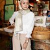 CAMILA PRINTED SHAWL (DUSTY OLIVE)