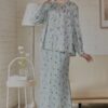 DAISY FLORAL KURUNG (TIFFANY BLUE)