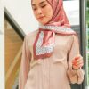 CECILIA PRINTED SQUARE (DARK CORAL)