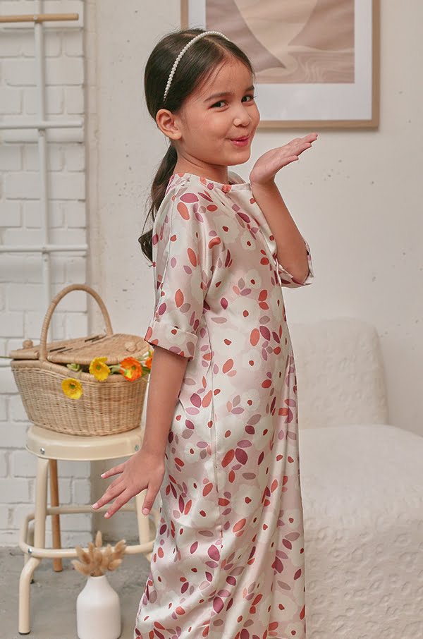 LITTLE POPPY KAFTAN (PALE PINK)