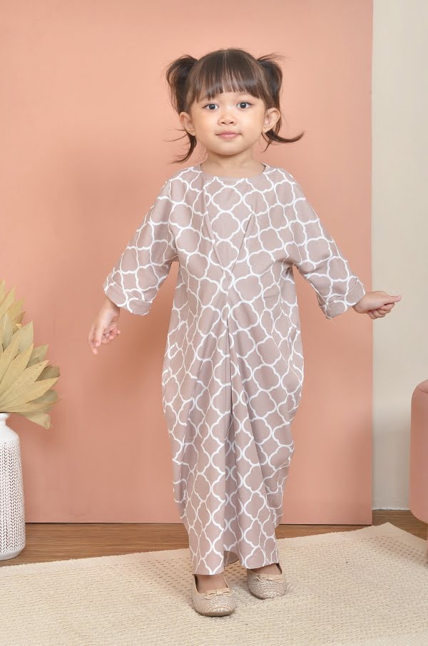 CLOVIA LONG KAFTAN KIDS (KHAKI BROWN)