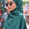 BASIC PLAIN SHAWL EYELASH (FOREST GREEN)