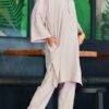 SELENA TUNIC SET (GREY KHAKI)