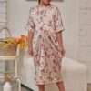 LITTLE POPPY KAFTAN (PALE PINK)