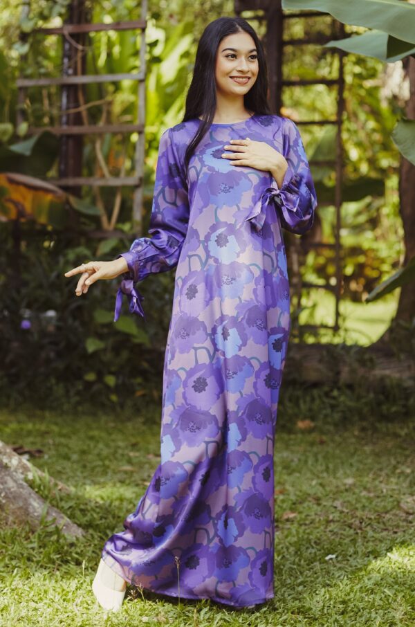 KUNTUM PRINTED KAFTAN(DULL PURPLE)