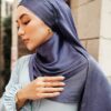 MEDYNA TEXTURE PLAIN SHAWL (AEGEAN BLUE)