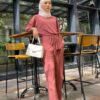ELLA CASUAL SET (CORAL RED)