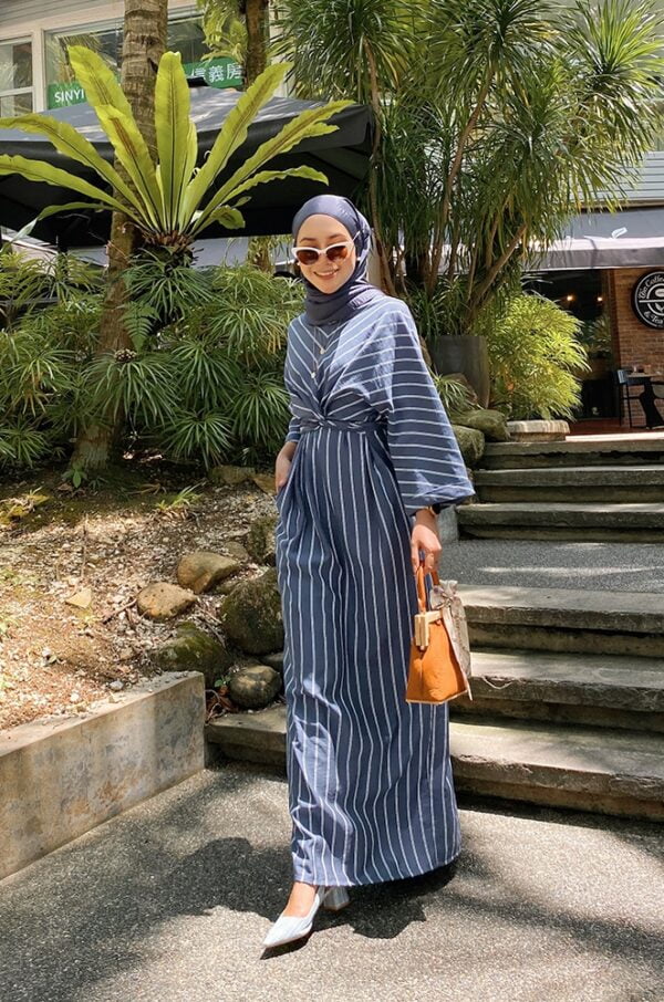 NAOMI WRAP DRESS (BLUE)