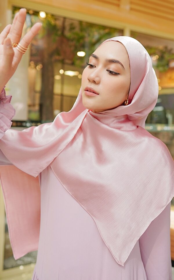 MEDYNA TEXTURE PLAIN SHAWL (PINK BLUSH)