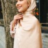 MEDYNA TEXTURE PLAIN SHAWL (LIGHT CREAM)