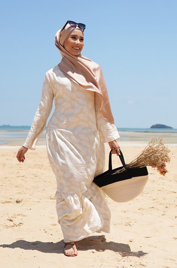 ARRABELL PRINTED DRESS (CREAM BALI)