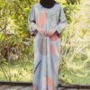 DANELA PRINTED KAFTAN (BLUISH GREY)