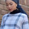 BASIC PLAIN HEAVY CHIFFON (PIGEON BLUE)