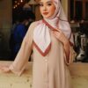 AUDREY PRINTED SQUARE (CORAL PINK)