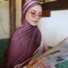 ATILIA PRINTED SHAWL (DARK PURPLE)