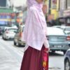 LEAH PRINTED SHAWL (COTTON ROSE)
