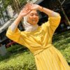NAOMI WRAP DRESS (YELLOW)