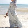 ARRABELL PRINTED DRESS (GREEN GREY)
