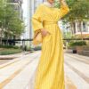 NAOMI WRAP DRESS (YELLOW)