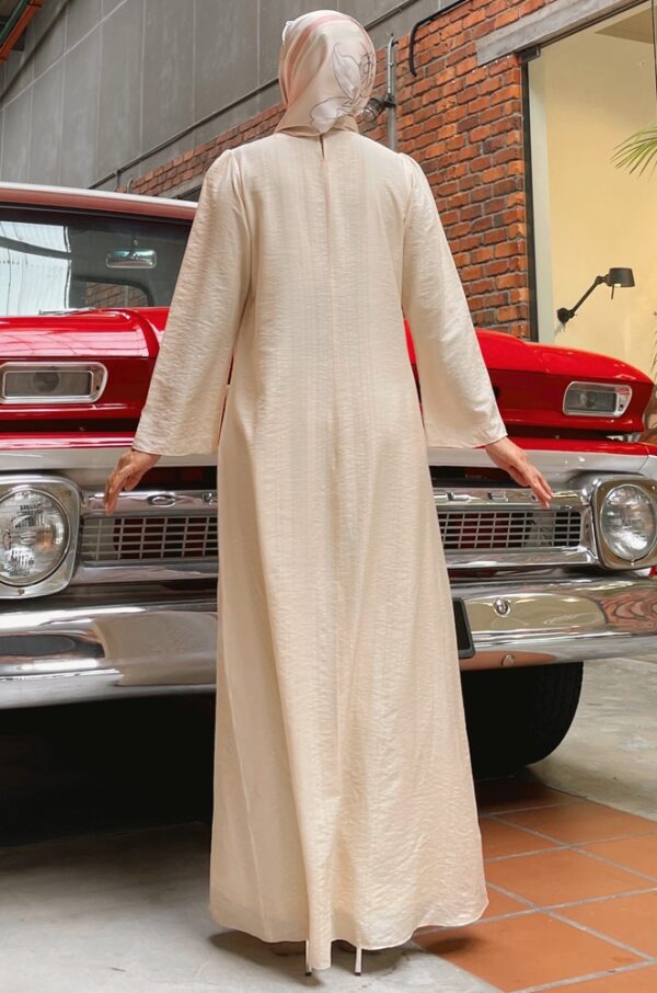 ROZAELLA PLAIN DRESS (CREAM)