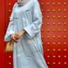 BOHAMIA PRINTED DRESS (SMOKEY GREY)