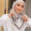 ASTRID PRINTED SQURE (MILD GREEN)