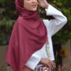ELINA CLASSY SHAWL (BURGUNDY)