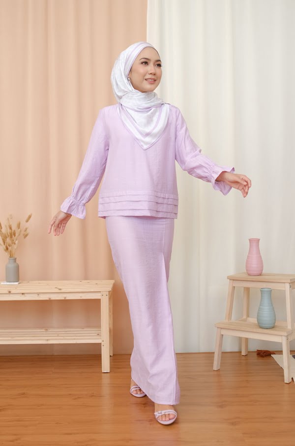 LEA KURUNG MODERN (PASTEL LILAC)
