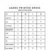 AGNES PRINTED DRESS (PUMPKIN CREAM )