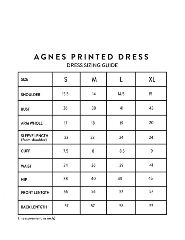 AGNES PRINTED DRESS (PUMPKIN CREAM )
